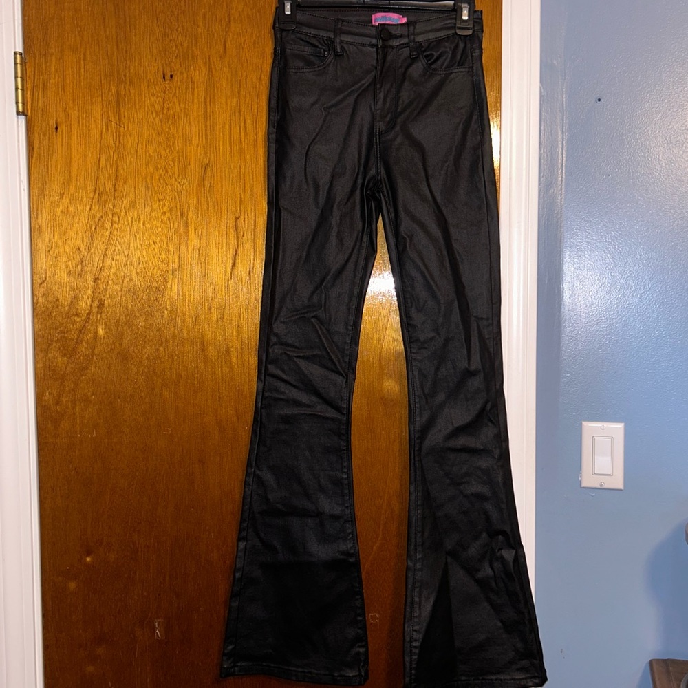 Edikted, faux leather, boot cut pants, never worn!